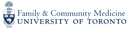 Logo of the Department of Family and Community Medicine
    at the University of Toronto